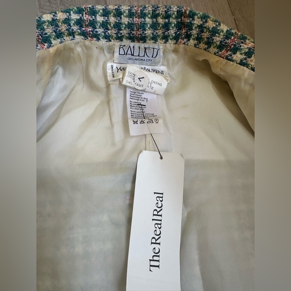 Yves Saint Laurent Tweed Pattern Blazer, Size 10 - Picture 12 of 14